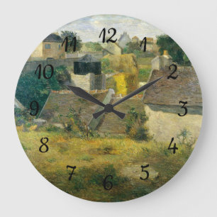 Paul Gauguin Houses at Vaugirard Large Clock