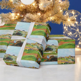 Paul Gauguin Landscape at Le Pouldu Classic Art Wrapping Paper
