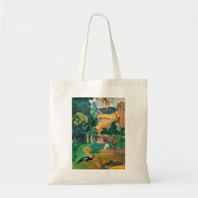 Paul Gauguin - Landscape with Peacocks / Matamoe Tote Bag (Front)
