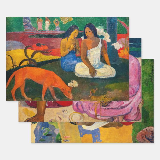 Paul Gauguin - Masterpieces Selection Wrapping Paper Sheet (Set)