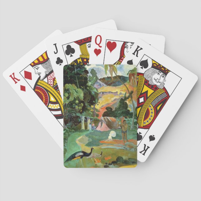 Paul Gauguin | Matamoe or, Landscape with Peacocks Playing Cards (Back)