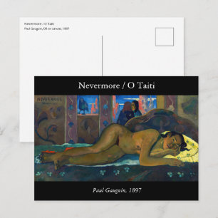 Paul Gauguin - Nevermore / O Taiti Postcard