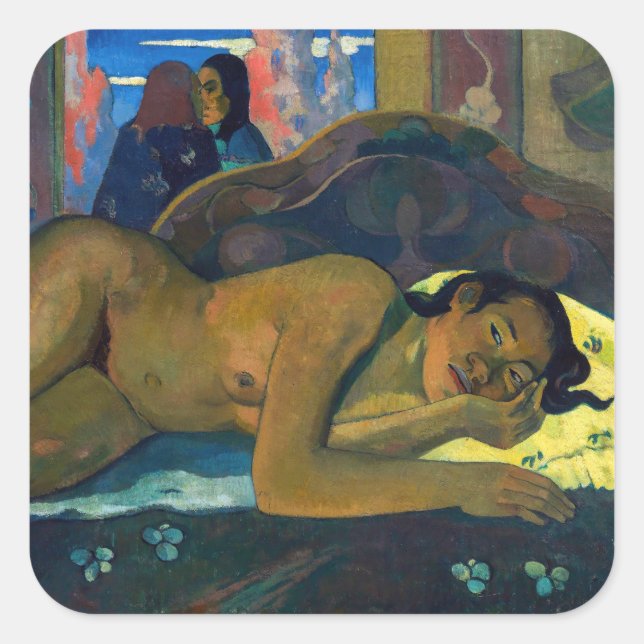 Paul Gauguin - Nevermore / O Taiti Square Sticker (Front)