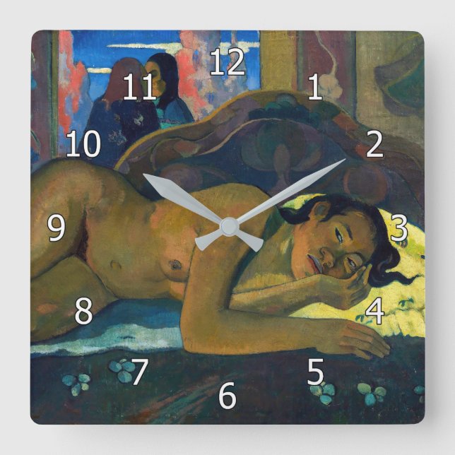 Paul Gauguin - Nevermore / O Taiti Square Wall Clock (Front)