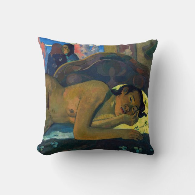 Paul Gauguin - Nevermore / O Taiti Throw Pillow (Front)