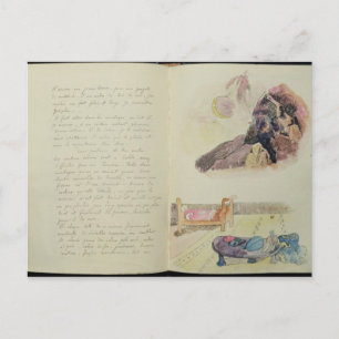 Paul Gauguin Pages from 'Noa Noa', 1893-94 Postcard