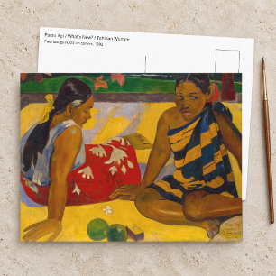 Paul Gauguin - Parau Api / What's New? Postcard