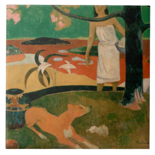 Paul Gauguin - Pastorales Tahitiennes Tile