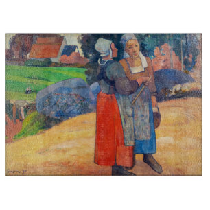 Paul Gauguin - Paysannes Bretonnes Cutting Board