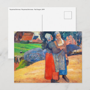 Paul Gauguin - Paysannes Bretonnes Postcard