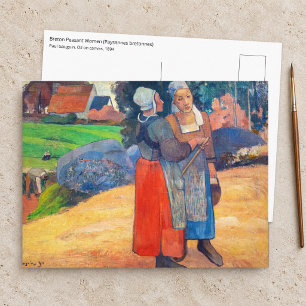 Paul Gauguin - Paysannes Bretonnes Postcard