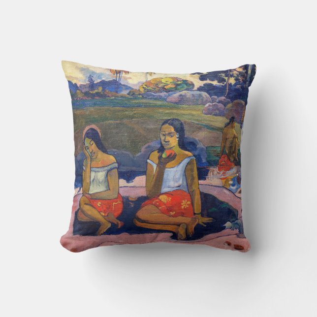 Paul Gauguin - Sacred Spring, Sweet Dreams Throw Pillow (Front)