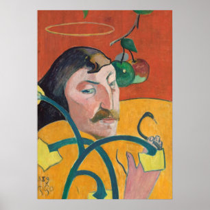 Paul Gauguin Self-Portrait, 1889 (oil on wood) Poster