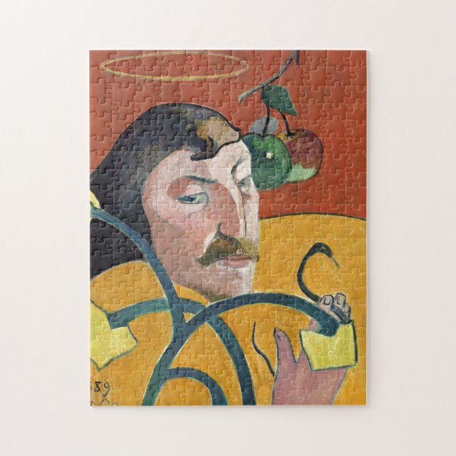 Paul Gauguin Self Portrait Art Painting Jigsaw Puzzle (Vertical)