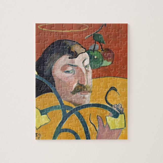 Paul Gauguin Self Portrait Art Painting Jigsaw Puzzle (Vertical)