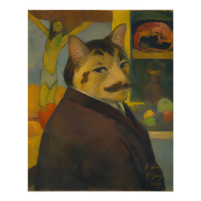 Paul Gauguin Self-Portrait as a Cat Poster (Front)