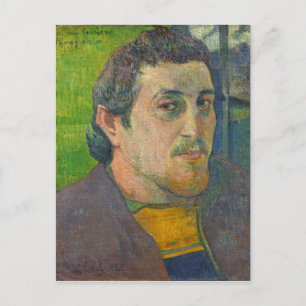 Paul Gauguin   Self Portrait dedicated to Carriere Postcard