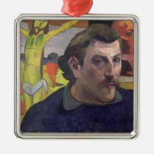 Paul Gauguin   Self Portrait with the Yellow Chris Metal Ornament