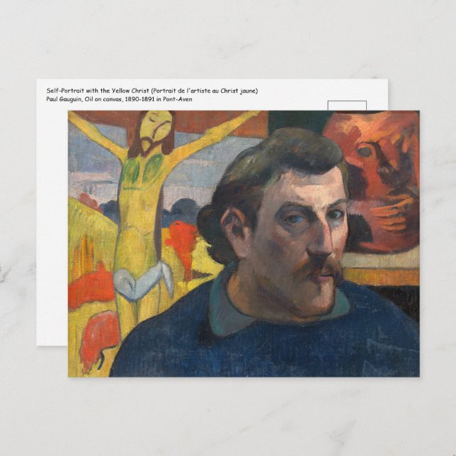 Paul Gauguin - Self-Portrait with Yellow Christ Postcard (Front/Back)
