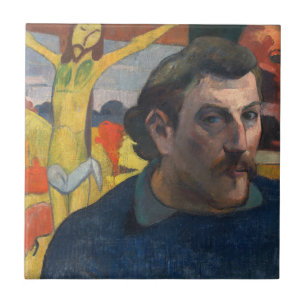 Paul Gauguin - Self-Portrait with Yellow Christ Tile