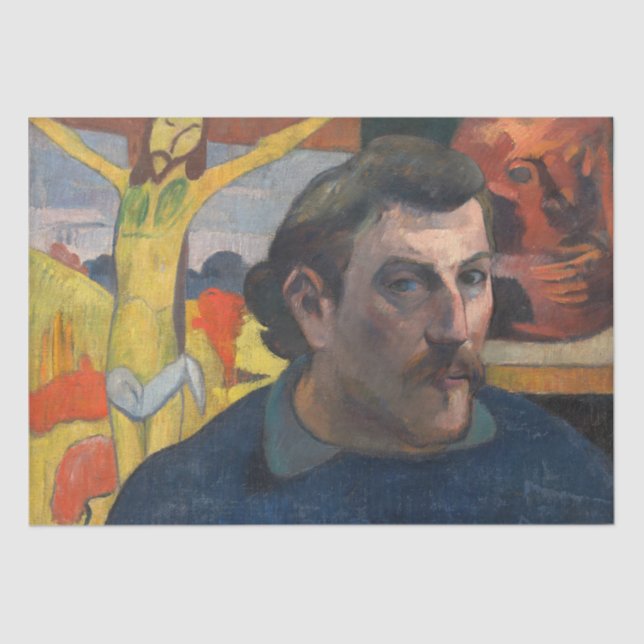 Paul Gauguin - Self-Portrait with Yellow Christ Tissue Paper (Front)