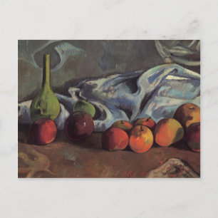 Paul Gauguin-Still life with apples and green vase Postcard