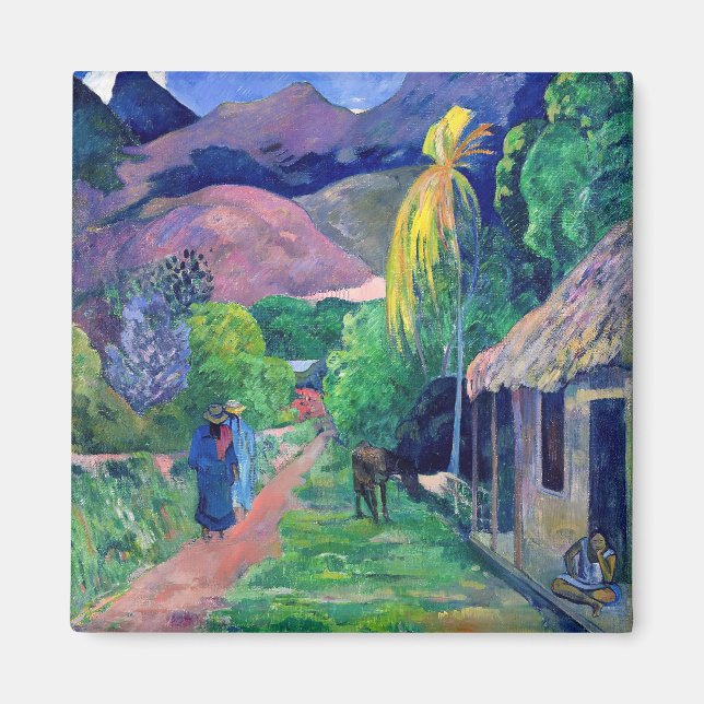 Paul Gauguin - Street in Tahiti Magnet (Front)