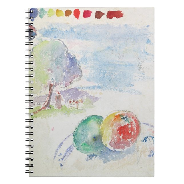 Paul Gauguin | Study of Fruits and a Landscape, 18 Notebook (Front)