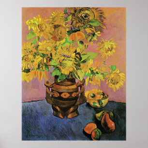 Paul Gauguin Sunflowers and Mangoes Poster