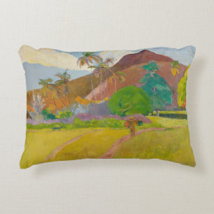 Paul Gauguin - Tahitian Landscape Decorative Pillow