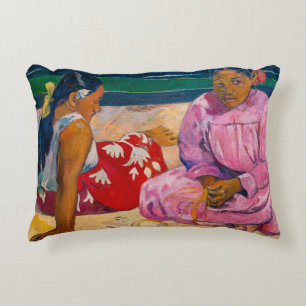 Paul Gauguin - Tahitian Women on the Beach Accent Pillow