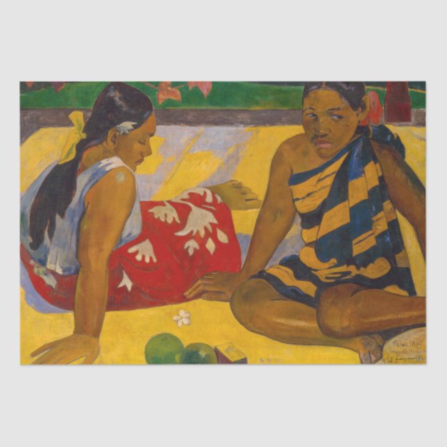 Paul Gauguin - Tahitian Women / Parau Api Tissue Paper (Front)