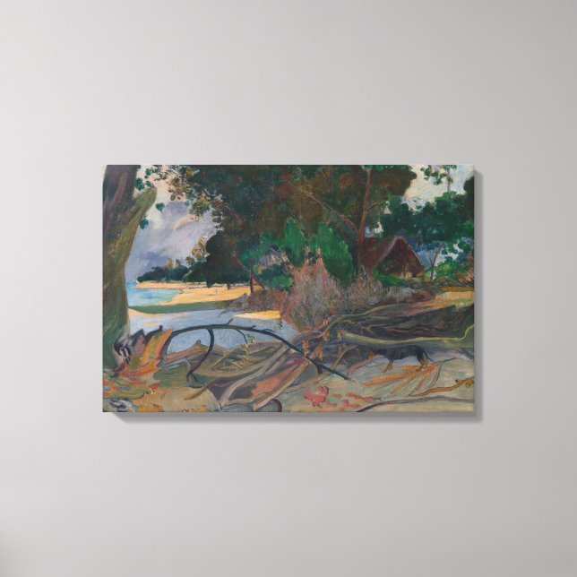 Paul Gauguin - Te burao - The Hibiscus Tree Canvas Print (Front)
