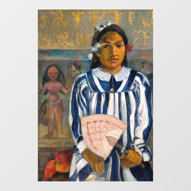 Paul Gauguin - The Ancestors of Tehamana Window Cling (Sheet)