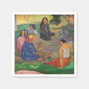 Paul Gauguin - The Conversation / Les Parau Parau Napkin