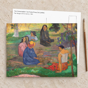 Paul Gauguin - The Conversation / Les Parau Parau Postcard