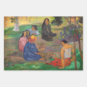 Paul Gauguin - The Conversation / Les Parau Parau Wrapping Paper Sheet