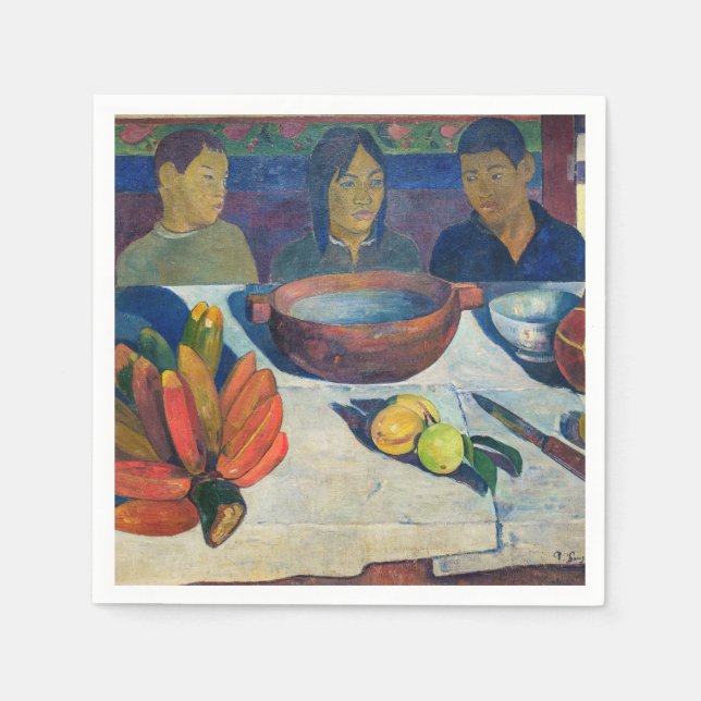 Paul Gauguin - The Meal / Bananas Napkin (Front)