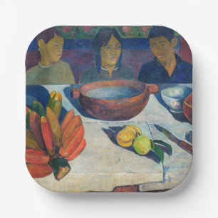 Paul Gauguin - The Meal / Bananas Paper Plate