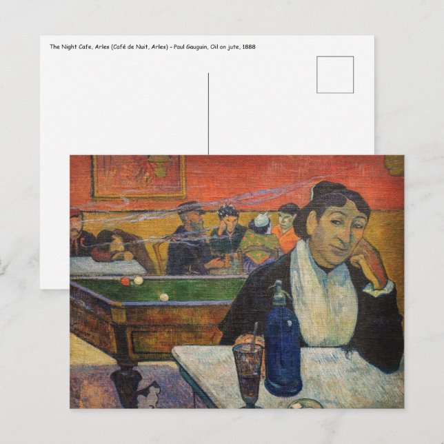 Paul Gauguin - The Night Cafe, Arles Postcard (Front/Back)