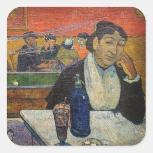 Paul Gauguin - The Night Cafe, Arles Square Sticker