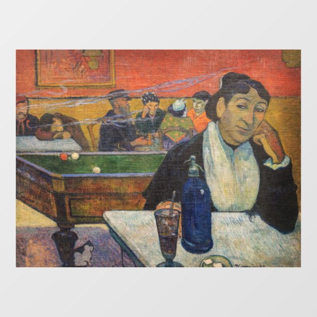 Paul Gauguin - The Night Cafe, Arles Window Cling (Sheet)