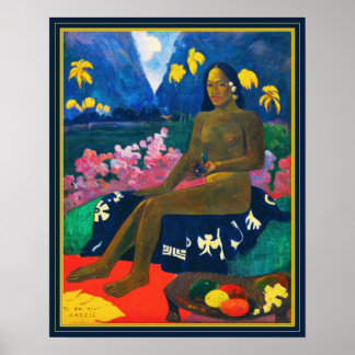 Paul Gauguin The Seed of the Areoi Poster