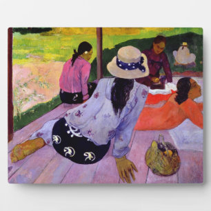 Paul Gauguin The Siesta, 1891-2 (oil on canvas) Plaque