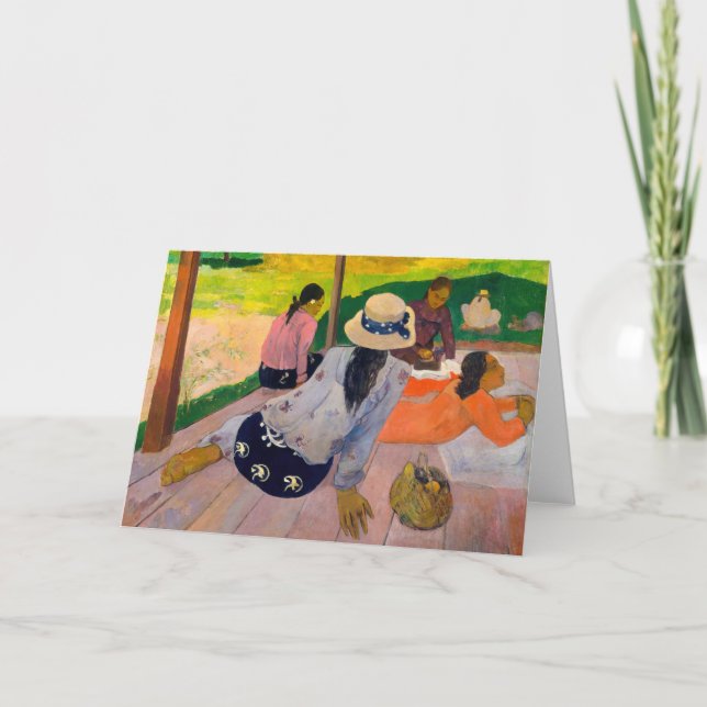 Paul Gauguin - The Siesta Card (Front)