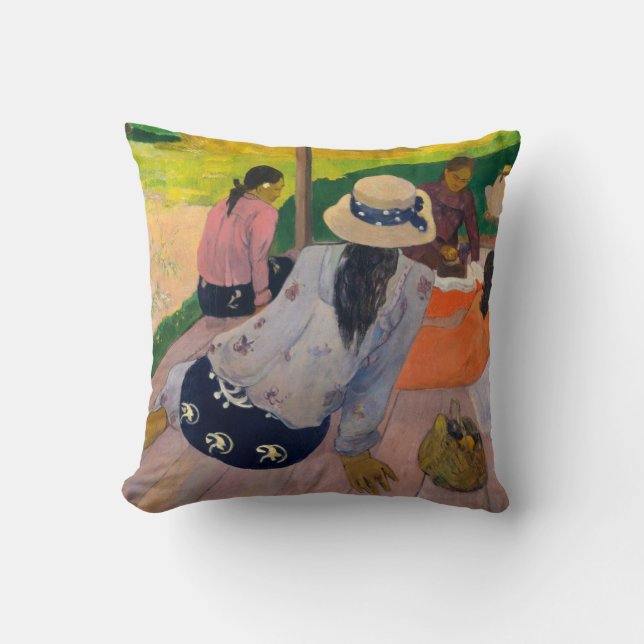 Paul Gauguin | The Siesta Throw Pillow (Front)