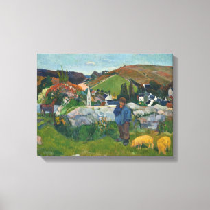 Paul Gauguin The Swineherd Canvas Print