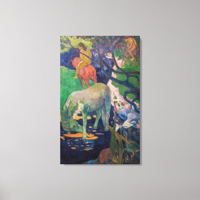Paul Gauguin - The White Horse Canvas Print (Front)