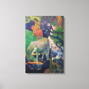 Paul Gauguin - The White Horse Canvas Print