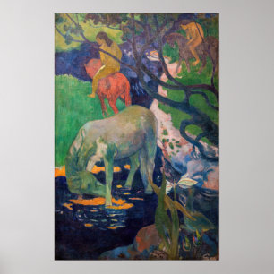 Paul Gauguin - The White Horse Poster